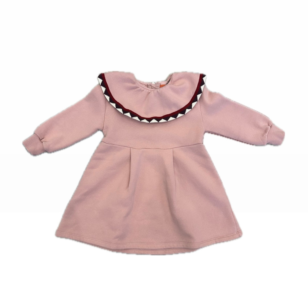 Diana Fleece Midi Dress-Antique Pink
