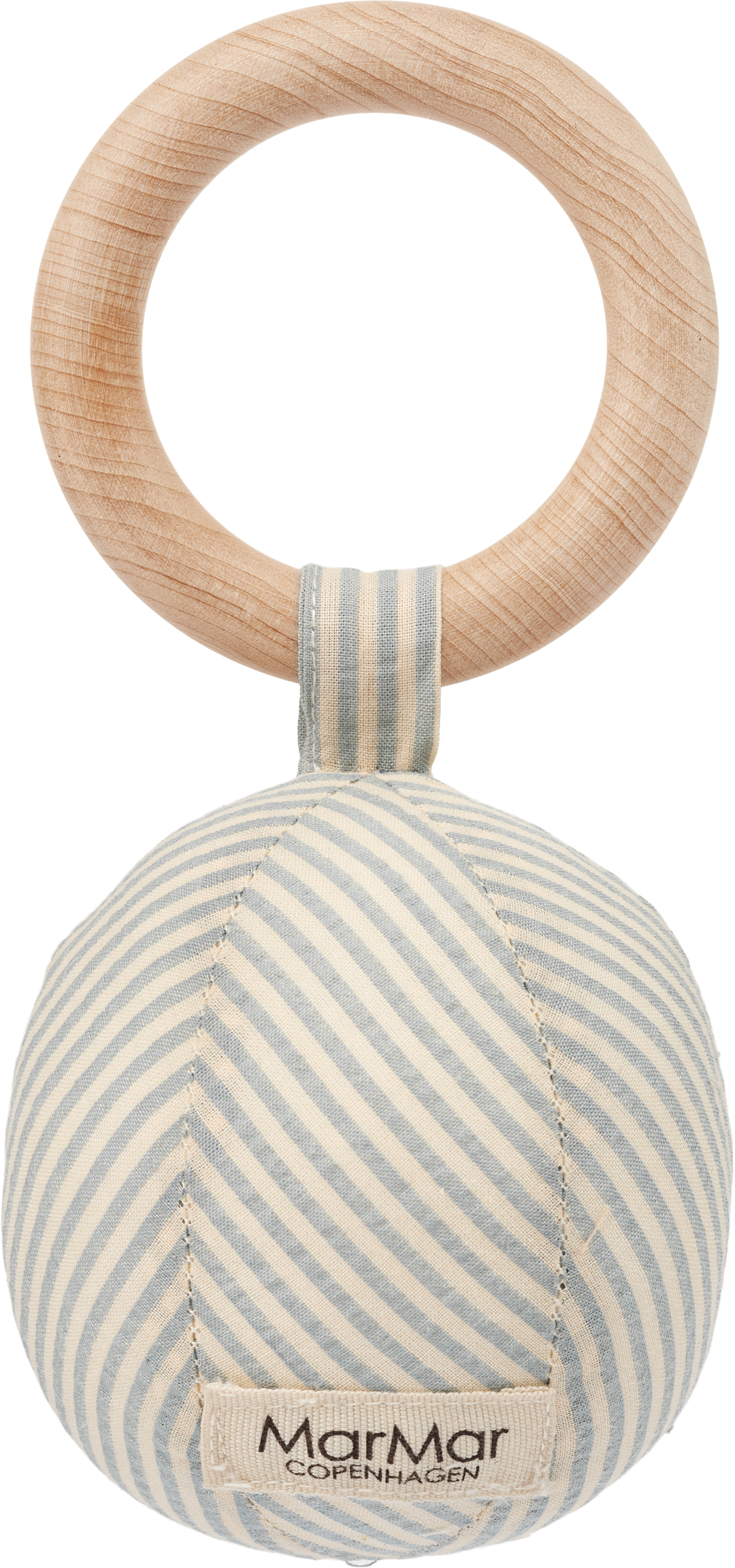 101-364-24-BABY RATTLE-Blue Stone Stripe