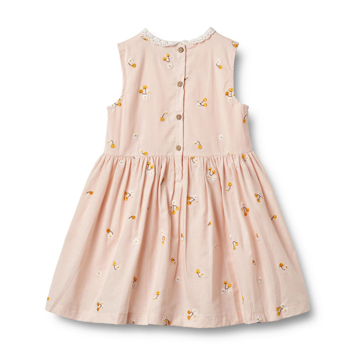 Dress Elma (1207-235)-Powder Yellow Cherries