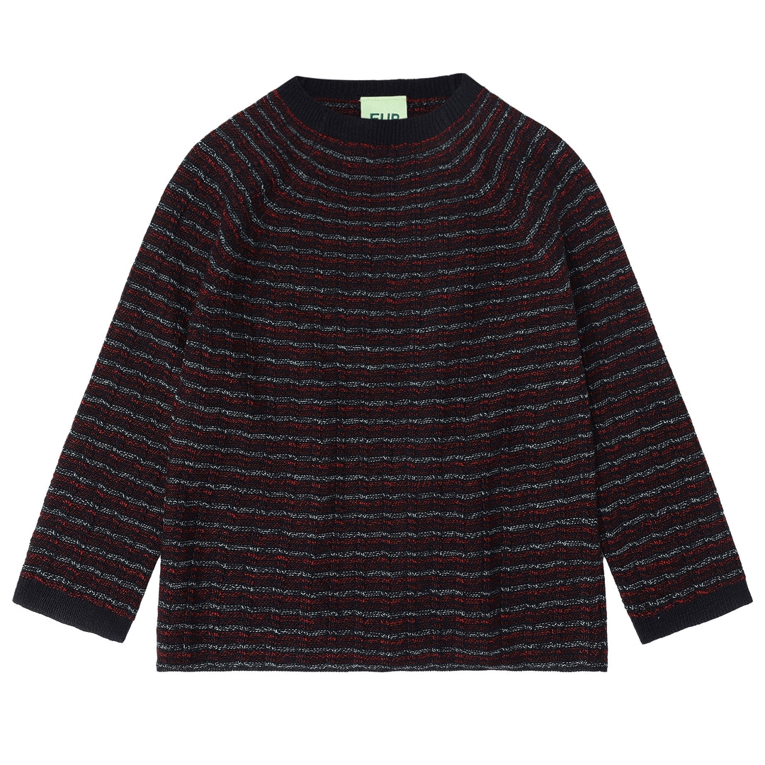 1425 AW-Highneck Crew-dark navy melange