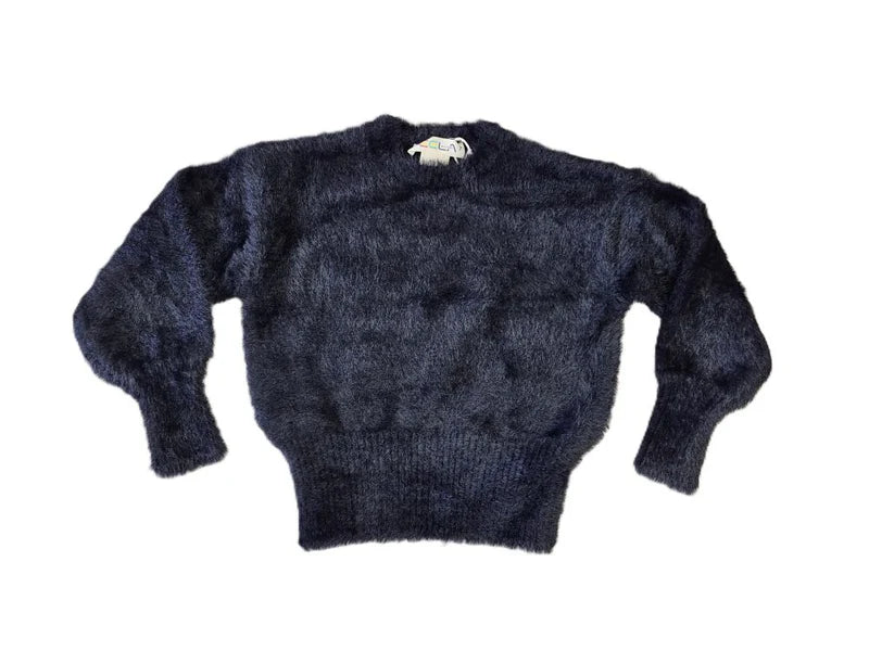 21-211A-Mohair Sweater-Black