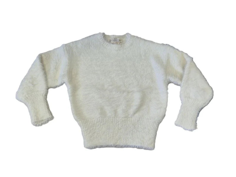 21-211B-Mohair Sweater-Ivory