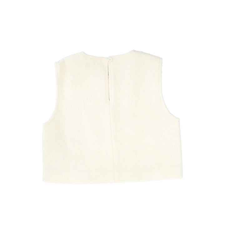 C-21808-Jewel Wool Vest -Ivory