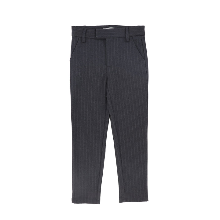 C-22522-Striped Wool Pants -Grey