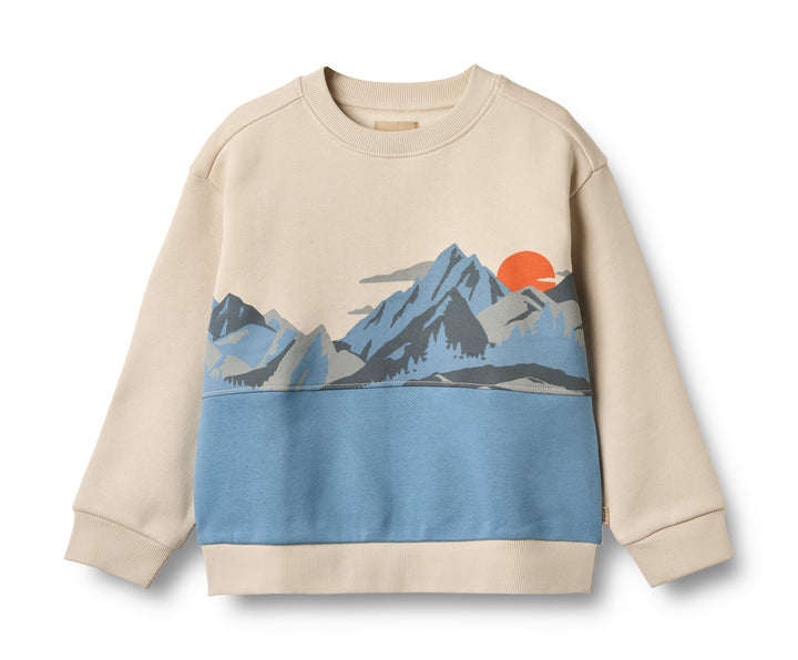 Sweatshirt L/S print Steff (2361-672) winter blue