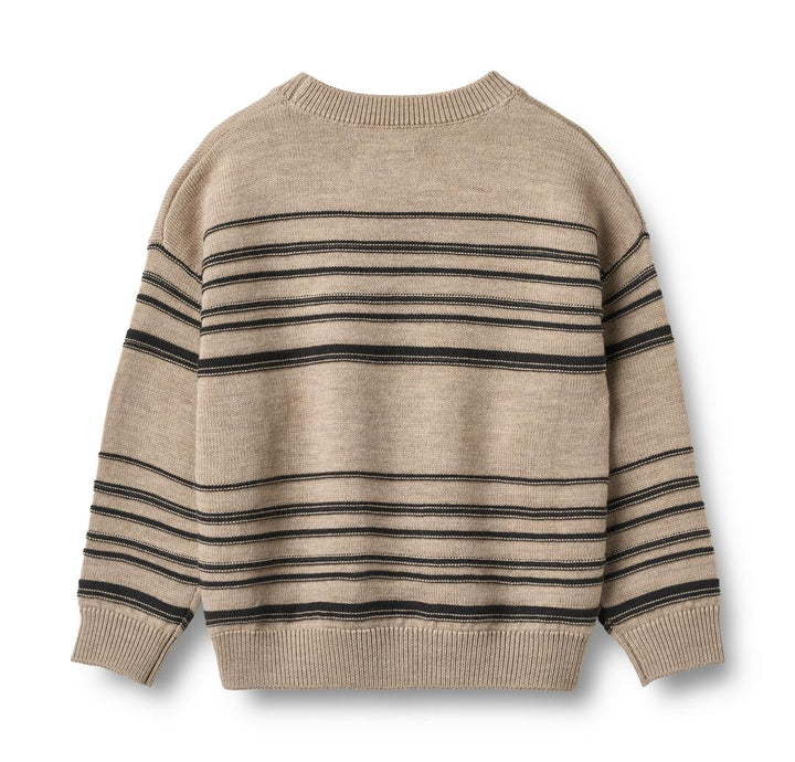 Knit Pullover Flores (2504-567) sand black stripe