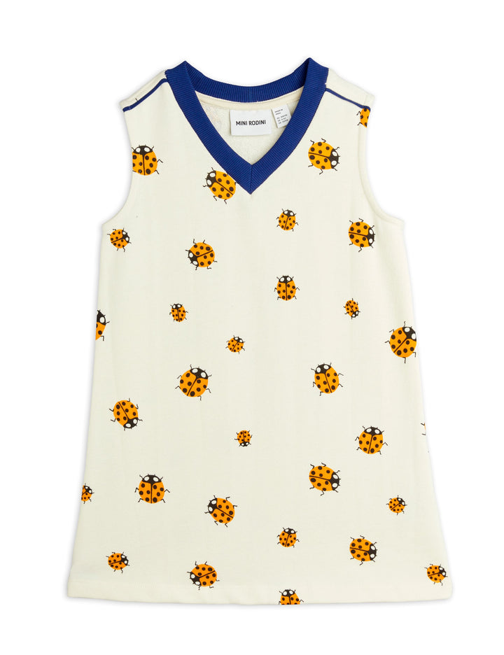 LADYBUGS AOP SWEATDRESS-Off White