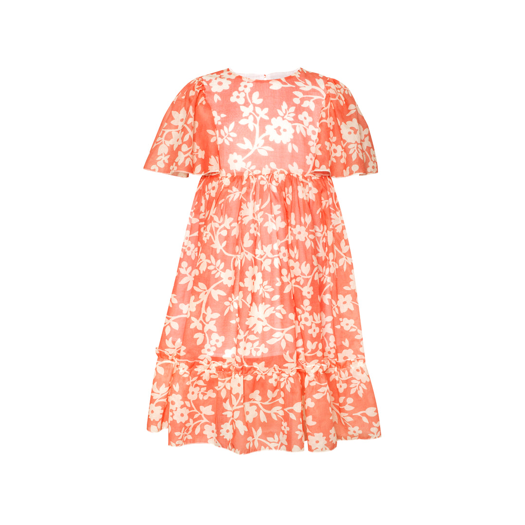 Cotton Chiffon Maxi Dress mimi-Pink