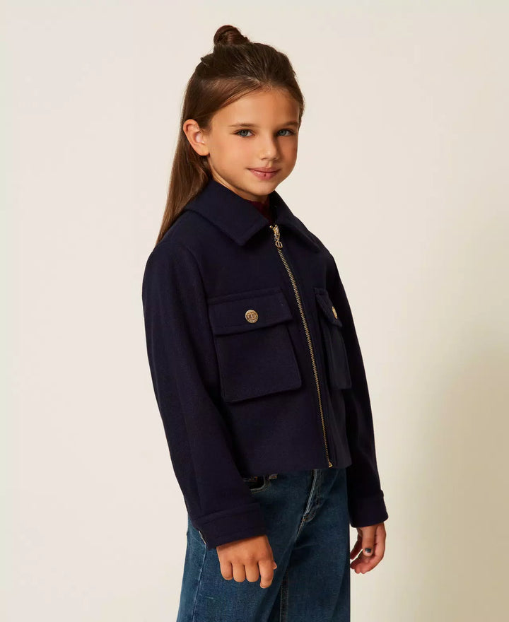 252GJ2151-JACKET WITH POCKETS-CLASSIC BLUE