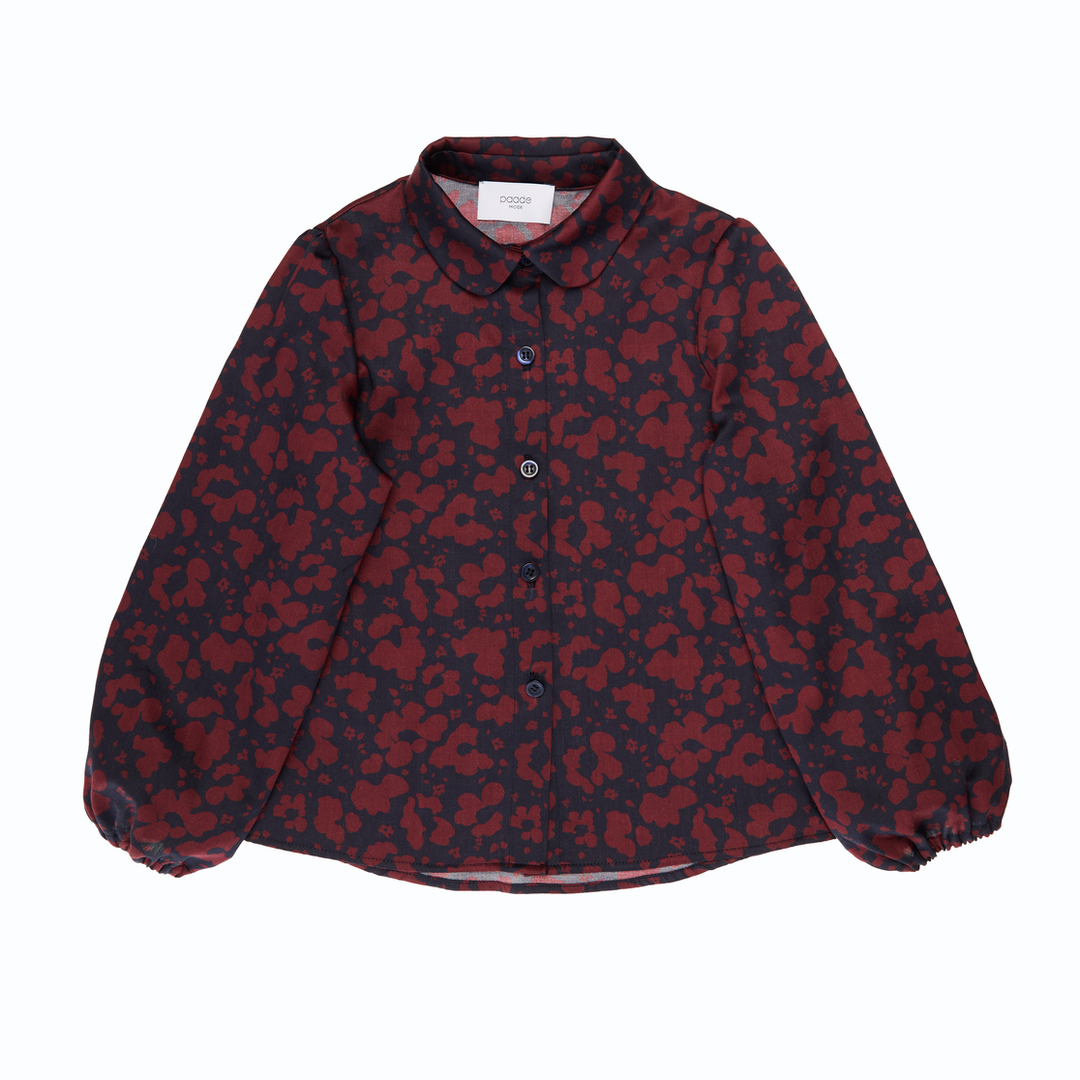 Cotton Blouse Cara-Aubergine