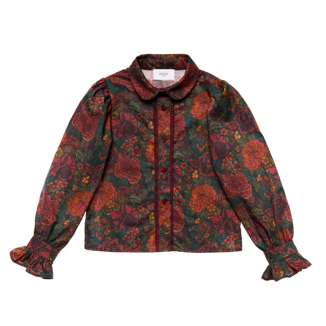 Cotton Blouse Beatrice-Red