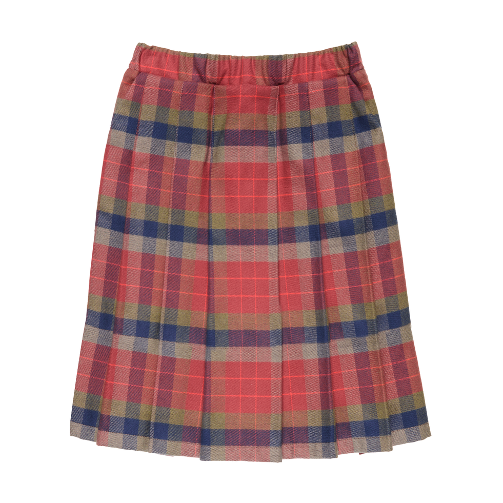Cotton Long Skirt Marisa-Red