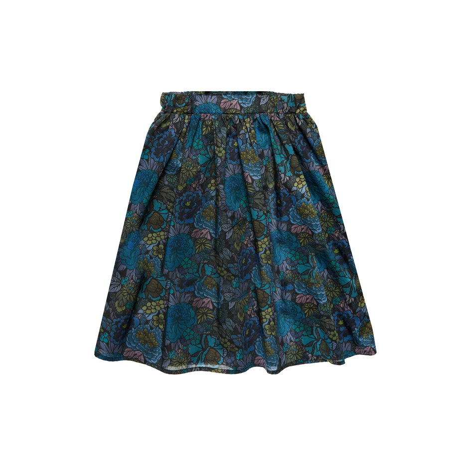 Special Edition Cotton Skirt Beatrice Cover Knee-Blue