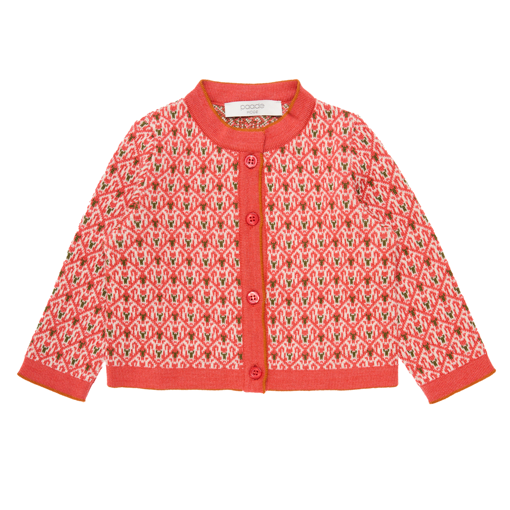 Wool Baby Cardigan Noel-Pink