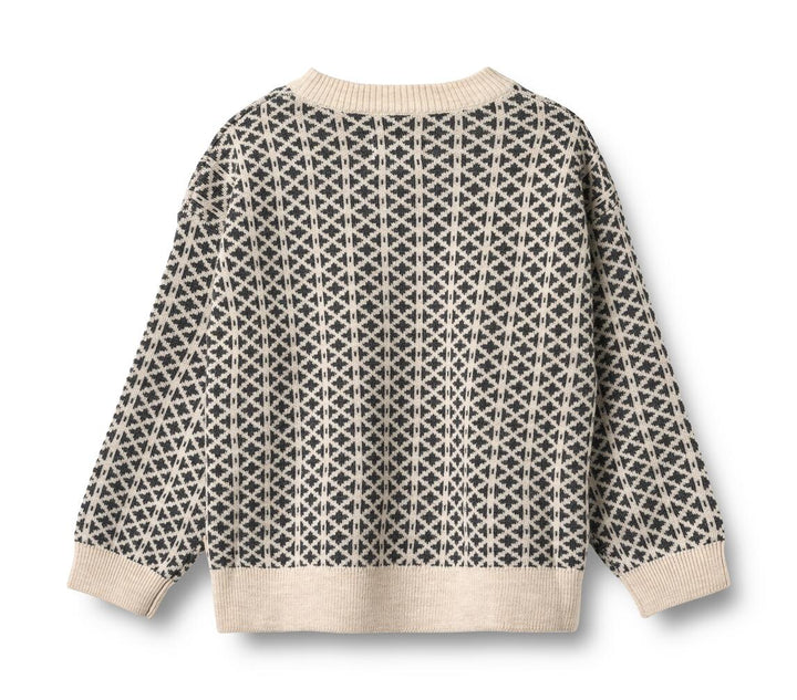 Jaquard Pullover Elias (2559-567) warm sand melange