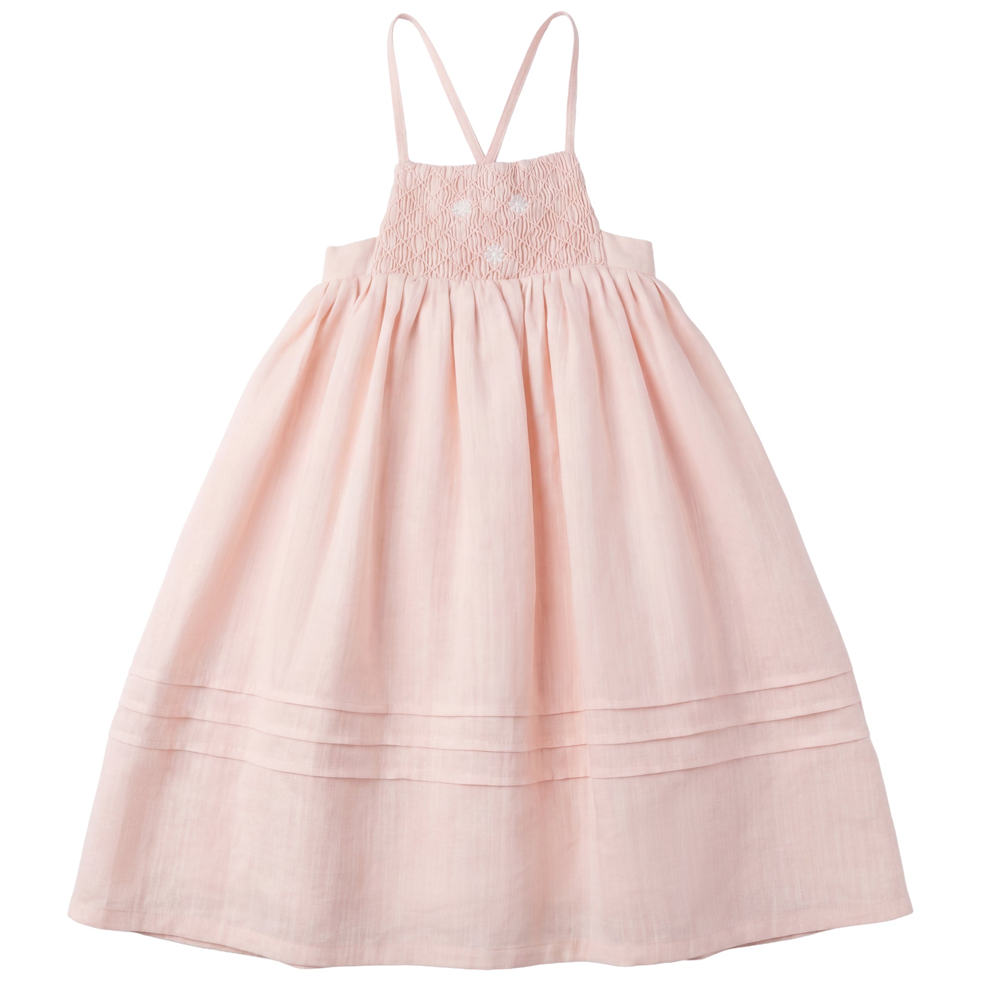 2610-GIRL DRESS WITH DASIES-PINK whoopikids 2610-GIRL DRESS WITH DASIES-PINK whoopikids
