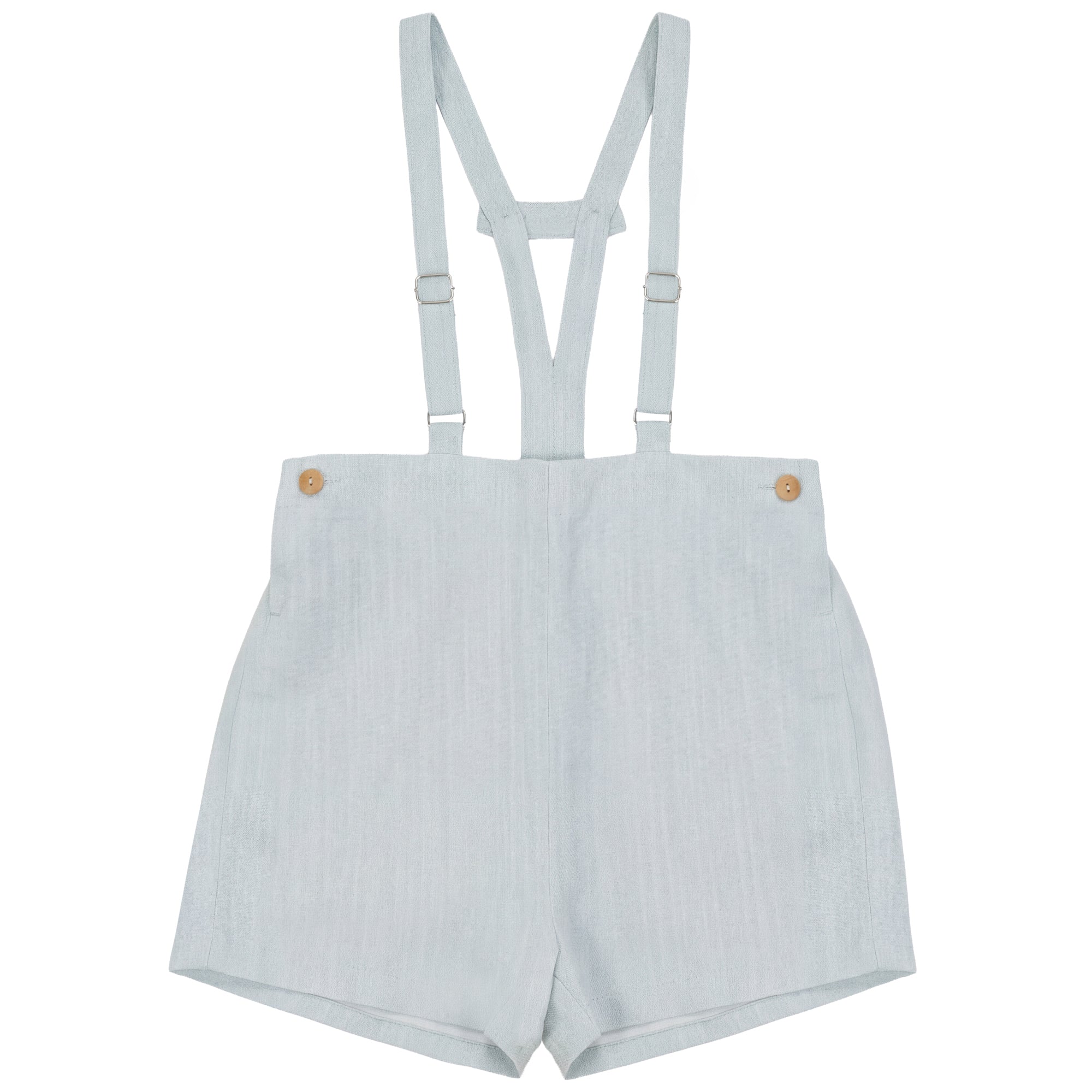 chinese dress ladies 2615-BOY LINEN SHORTS W SUSPENDERS-BLUE SAGE – whoopikids