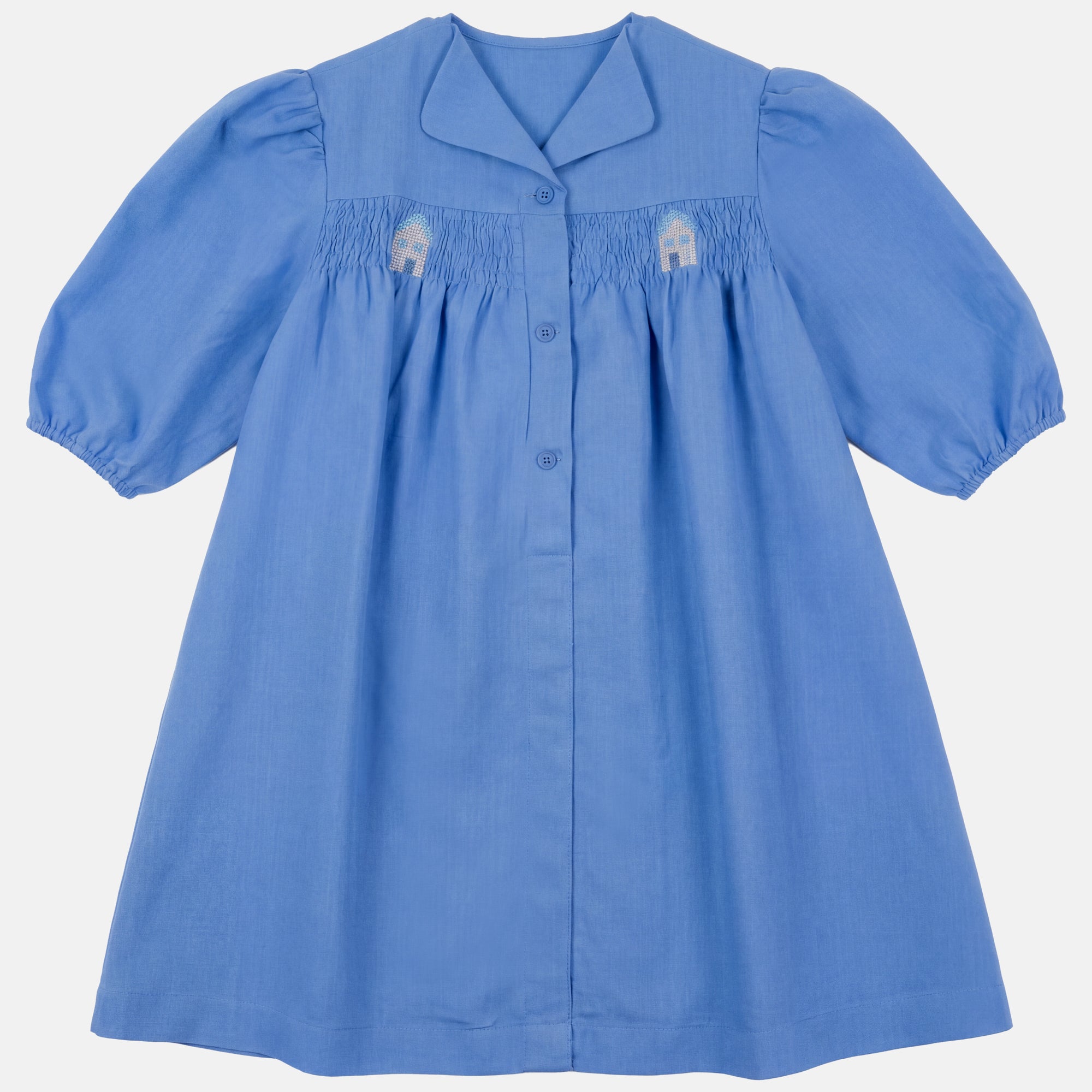 Calla Lili Royal Blue Smocked Dress 6 / Royal Blue
