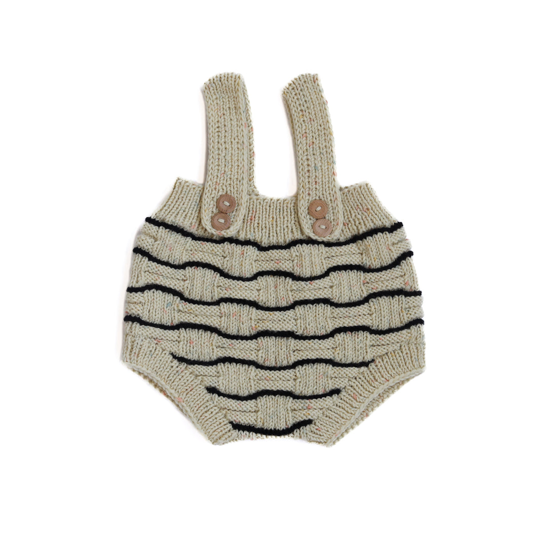 Mosaic Bloomers-Ivory/Black