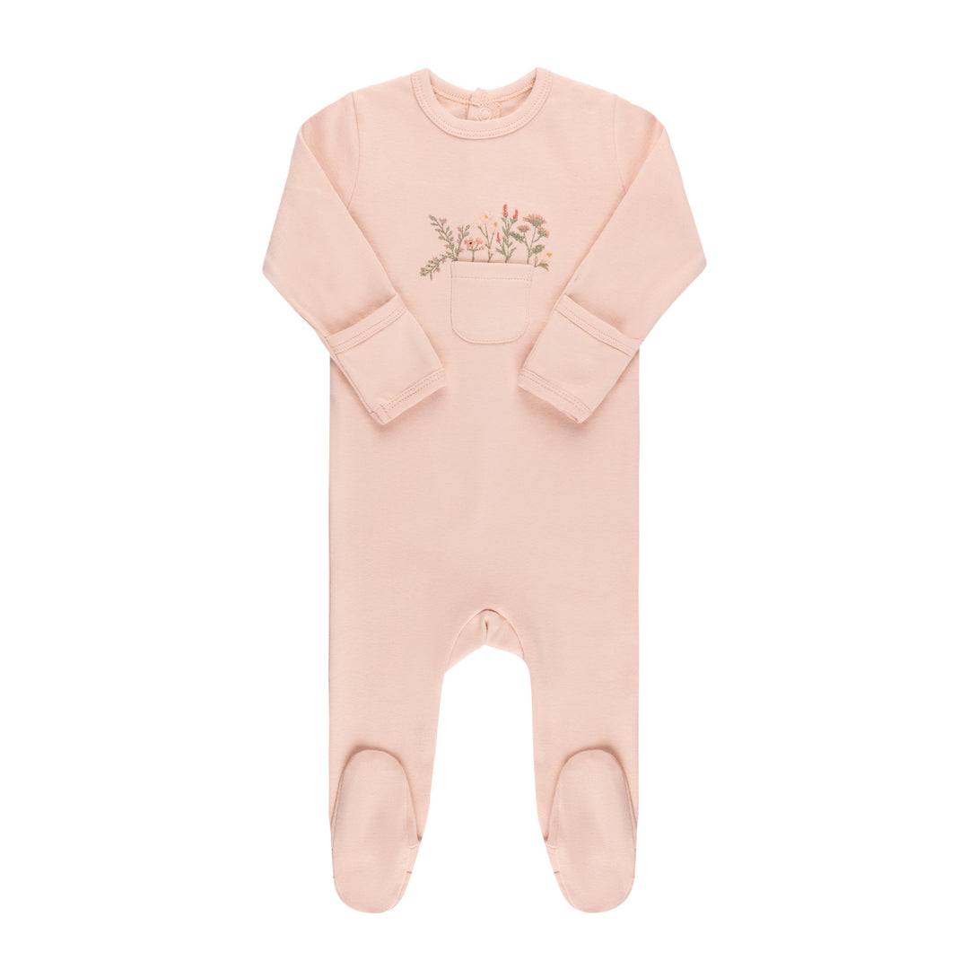 Pocket Full of Flowers-Flowers/Blush-FOOTIE