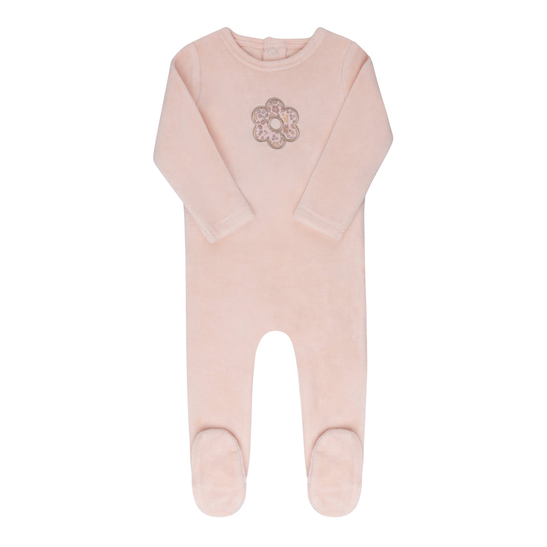 Velour Liberty Floral-Pink Floral-Footie