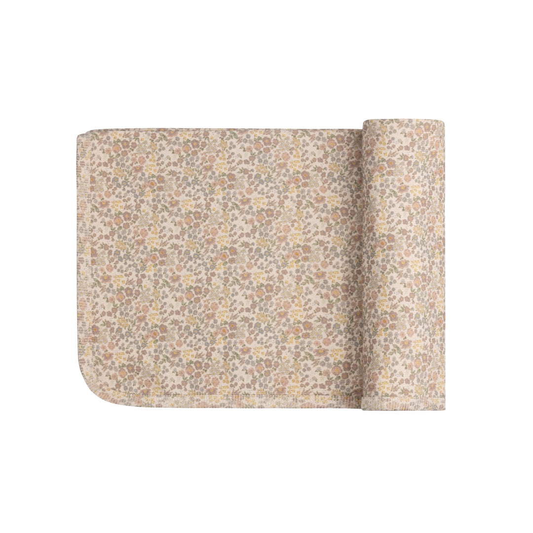 Cotton Liberty Print-Ivory Floral-Blanket