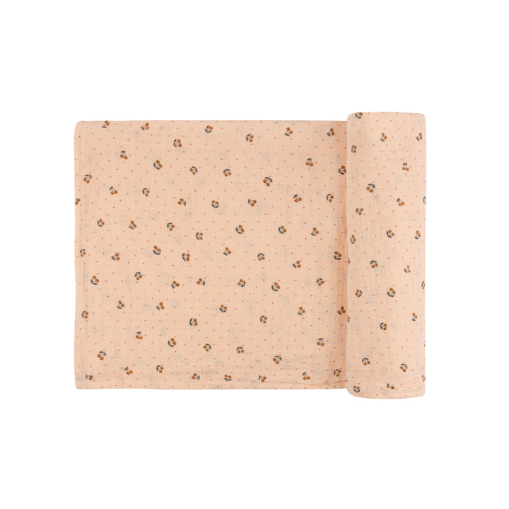 2 Pack Cherry Print Collection - Muslin Swaddle-Pink