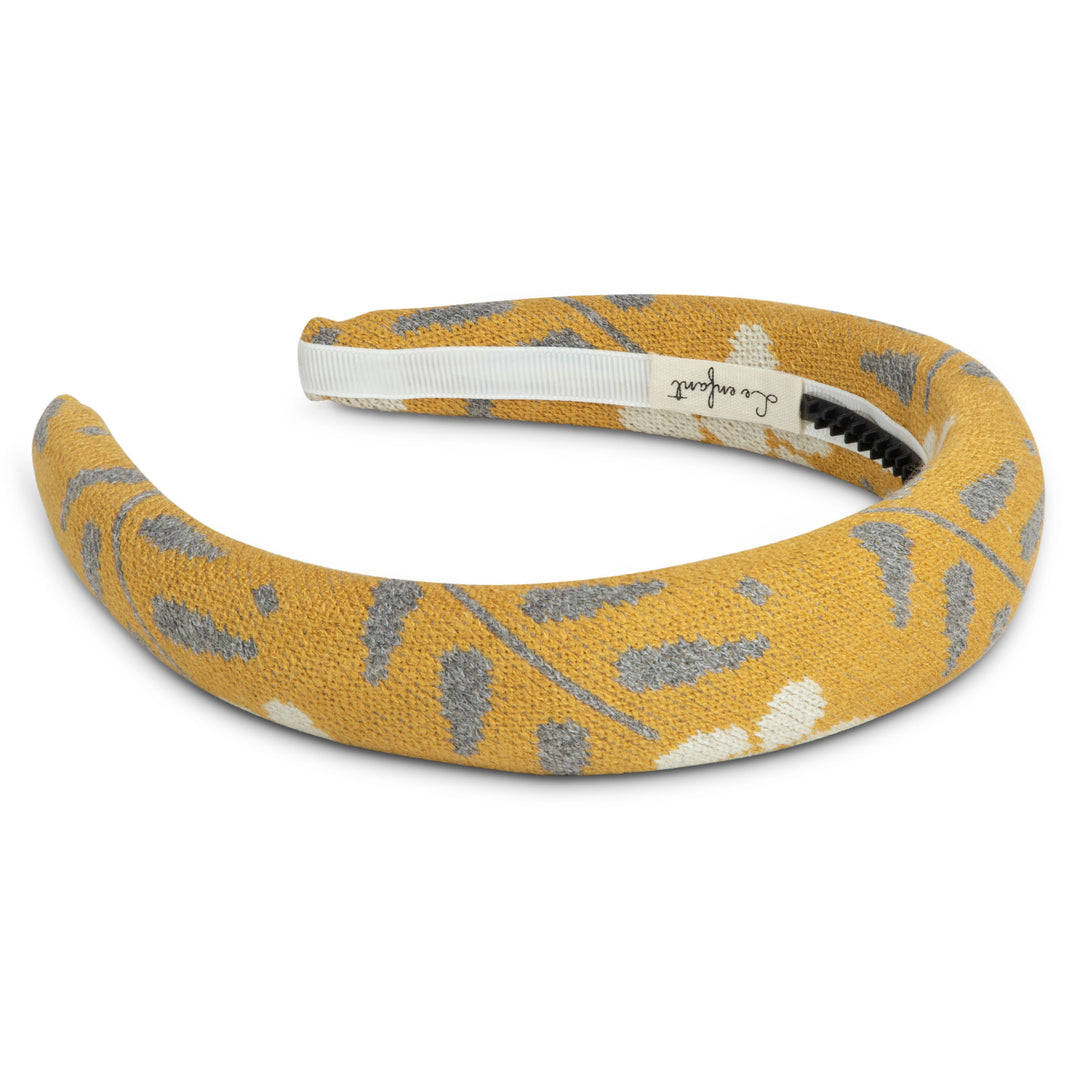 Sweater printed hairbands-Yellow floral
