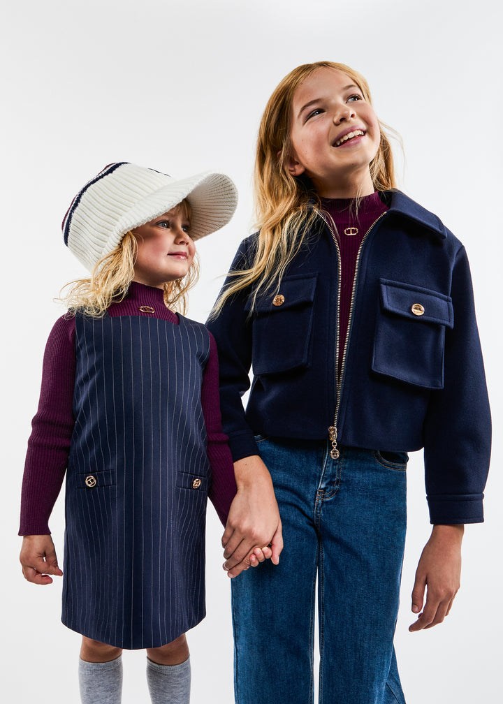 252GJ2151-JACKET WITH POCKETS-CLASSIC BLUE