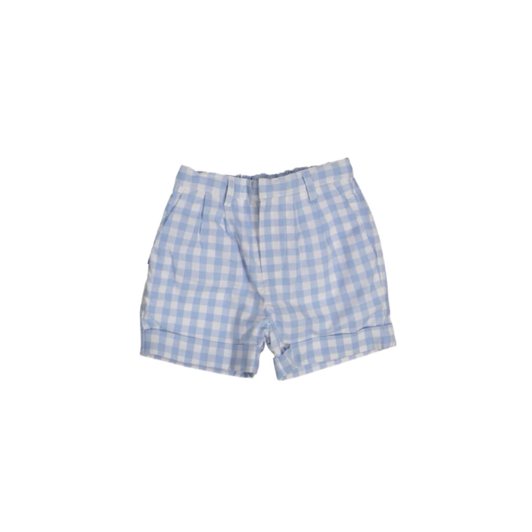 34034-ADAM BOY SHORTS-Light Blue Gingham