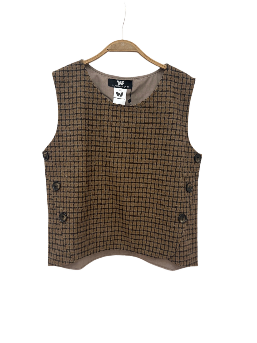 SPACE STAR VEST-BROWN