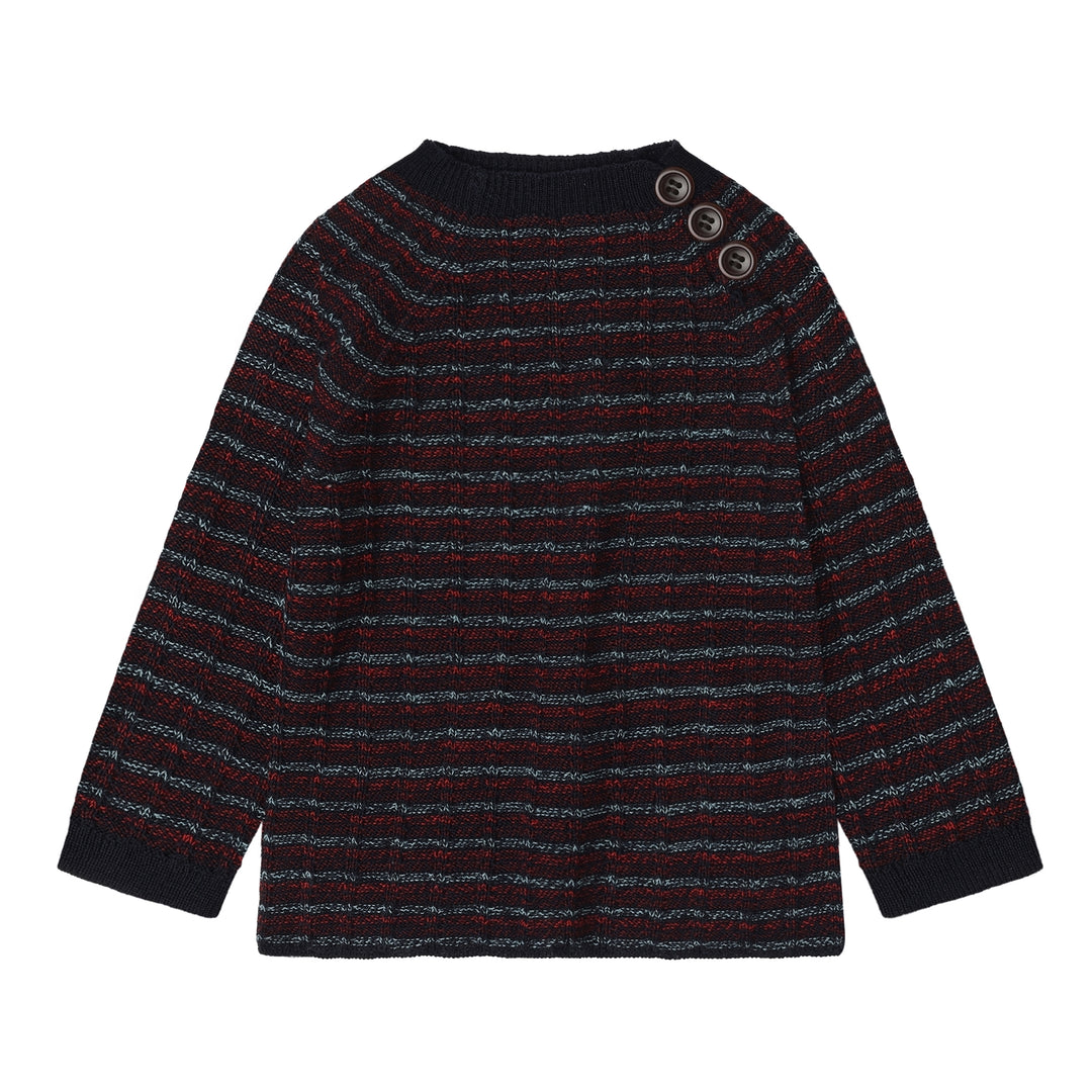 5525 AW-Baby High Neck Crew-dark navy melange
