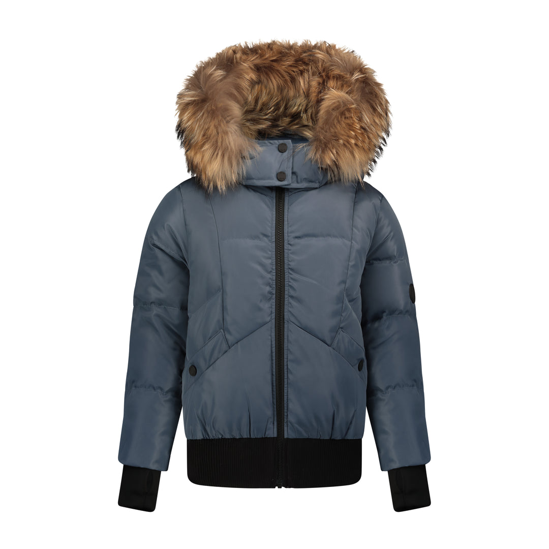 619A Chorus-Off Blue Snap Pocket Bomber