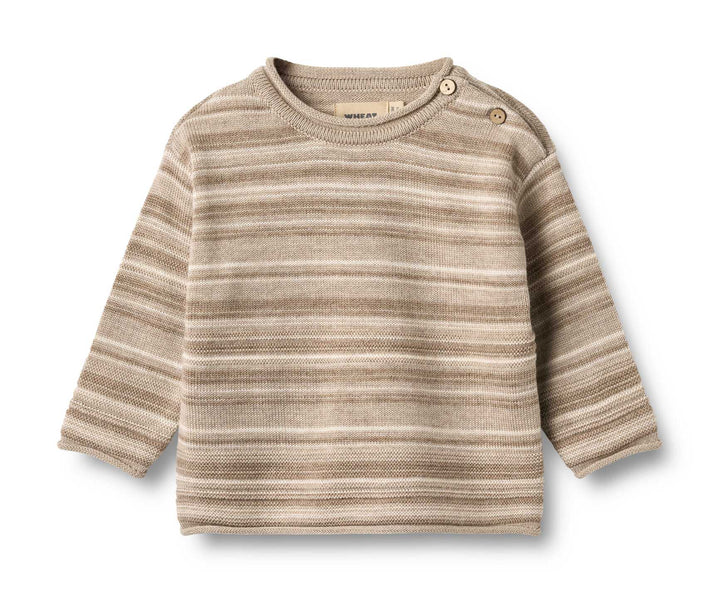 Knit Pullover Gunnar (6582-567) warm sand stripe