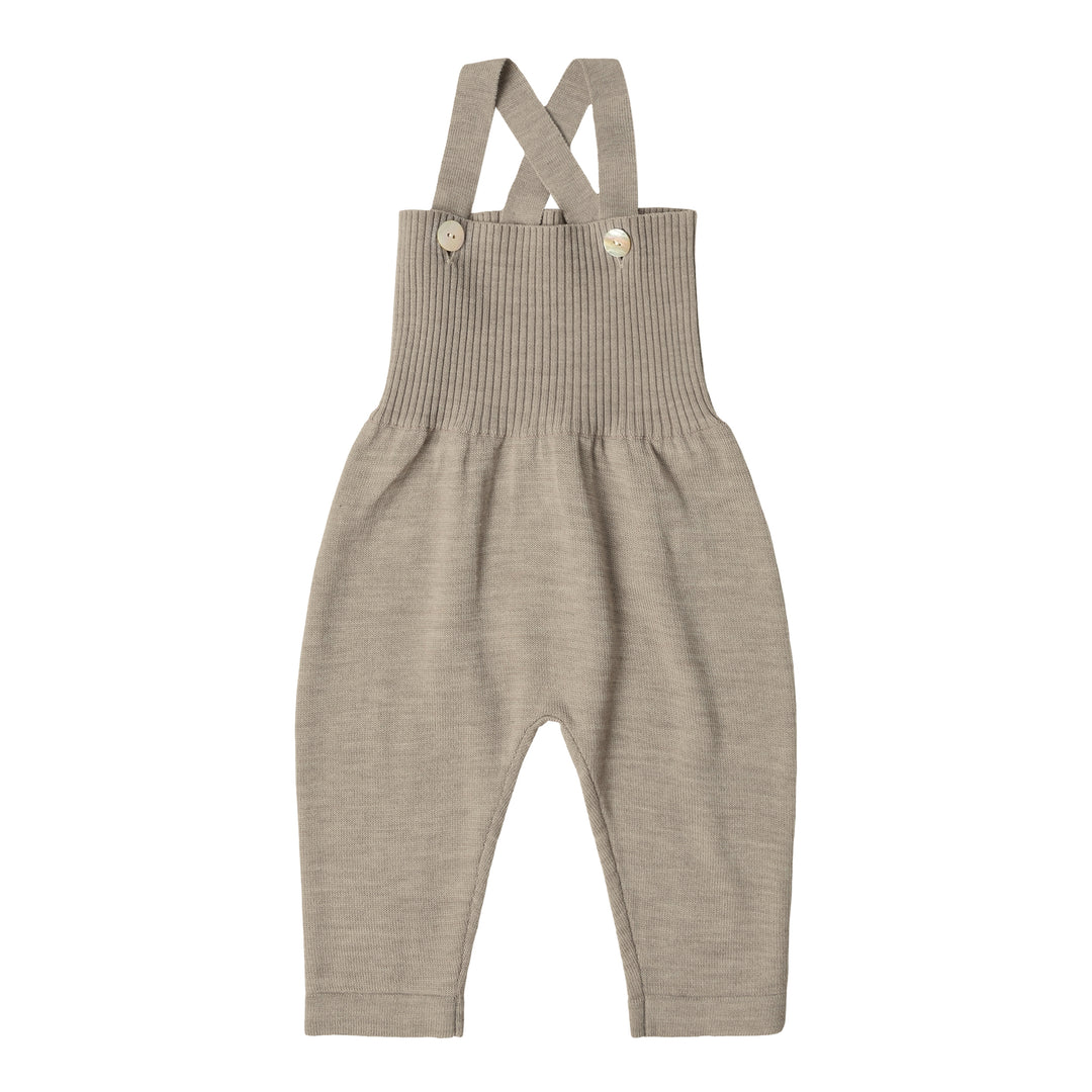 7025 AW-Baby High Waist Overalls-oat melange