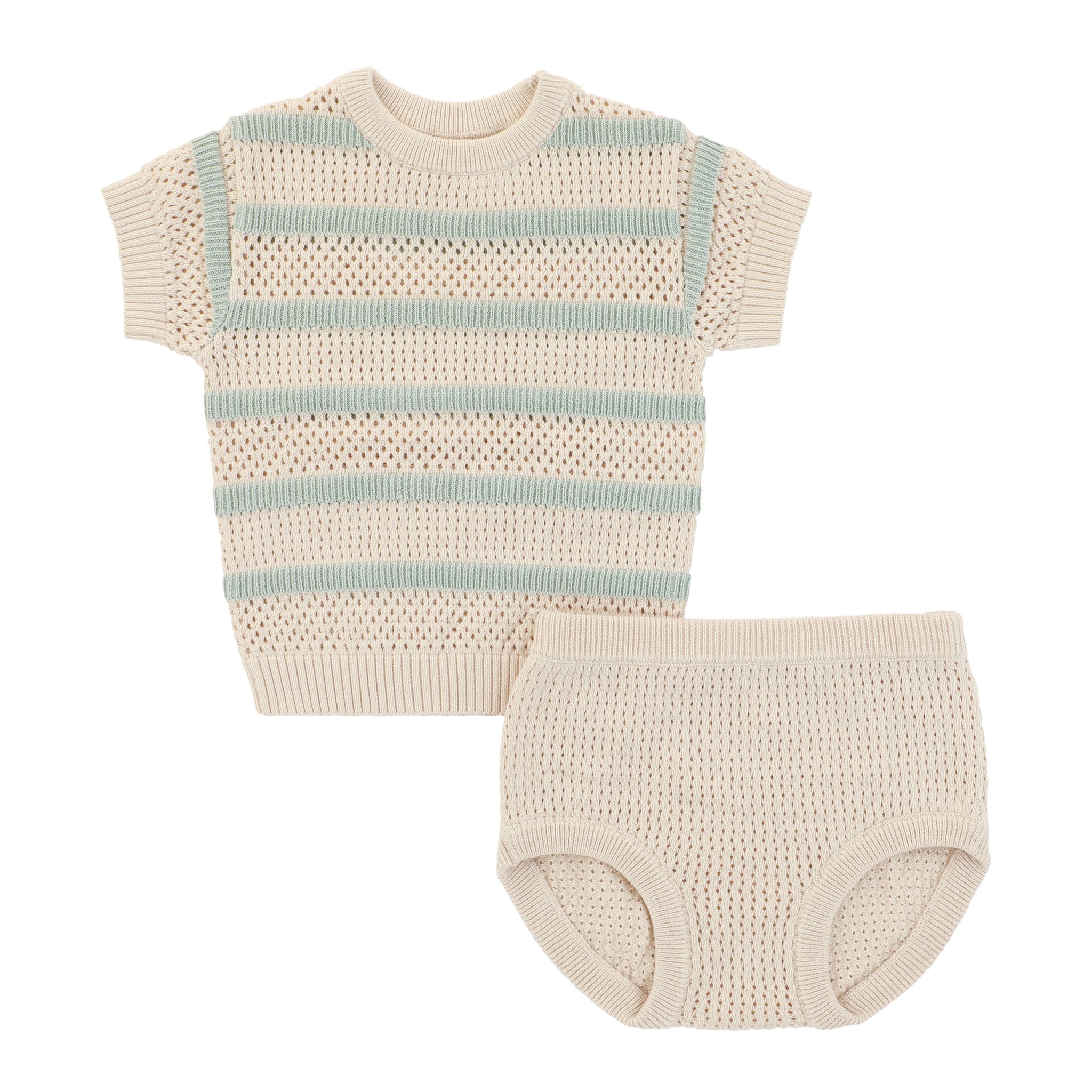 Prue Pointelle Knit Baby Short