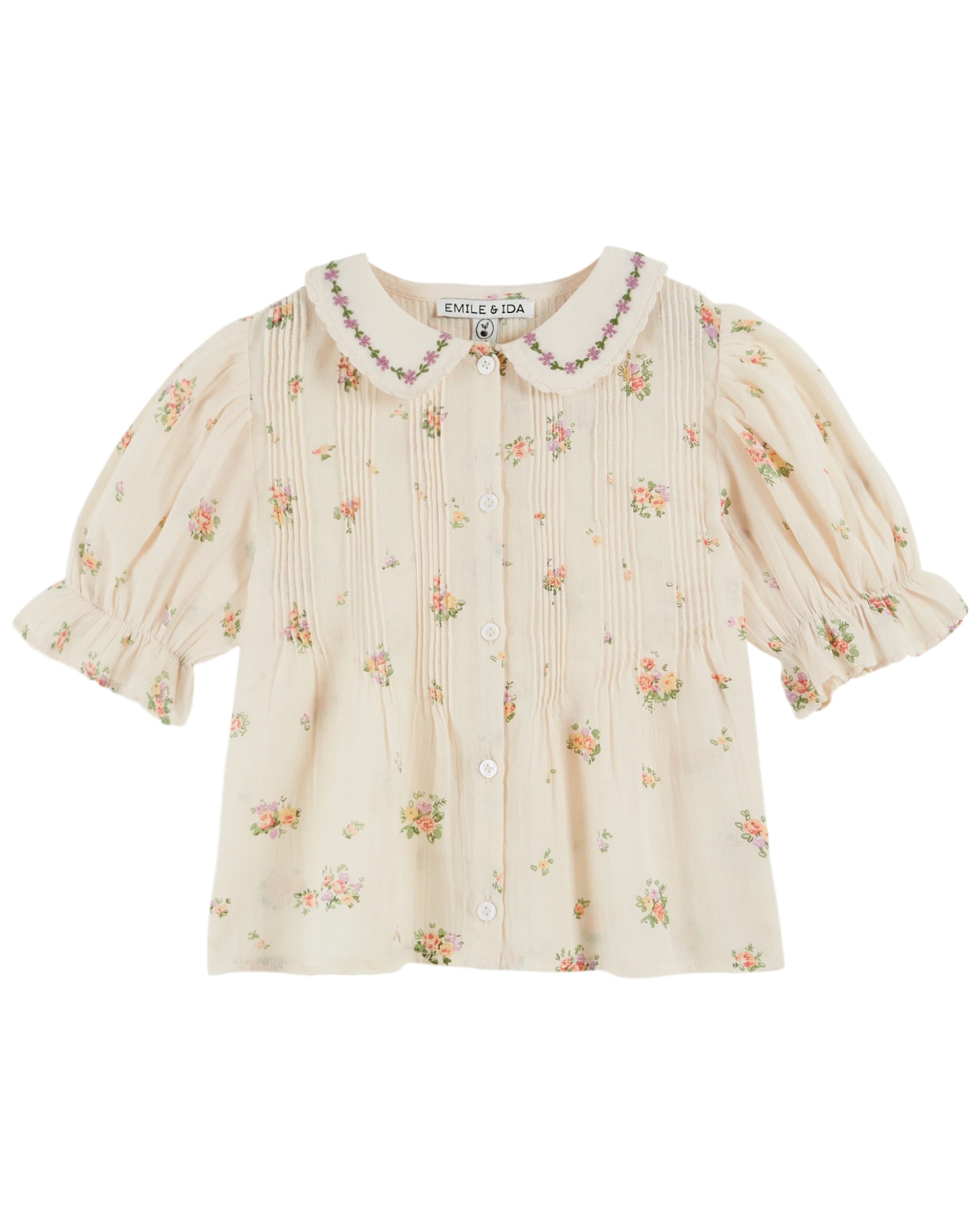 AD032 BLOUSE IMPRIME BRODEE - ALTHEA – whoopikids