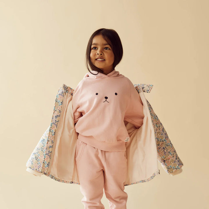 Blush Pink Organic Terry Hooded Sweat