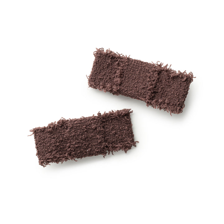 amardc005-Amara deconstructed wooled double clip set-chocolate