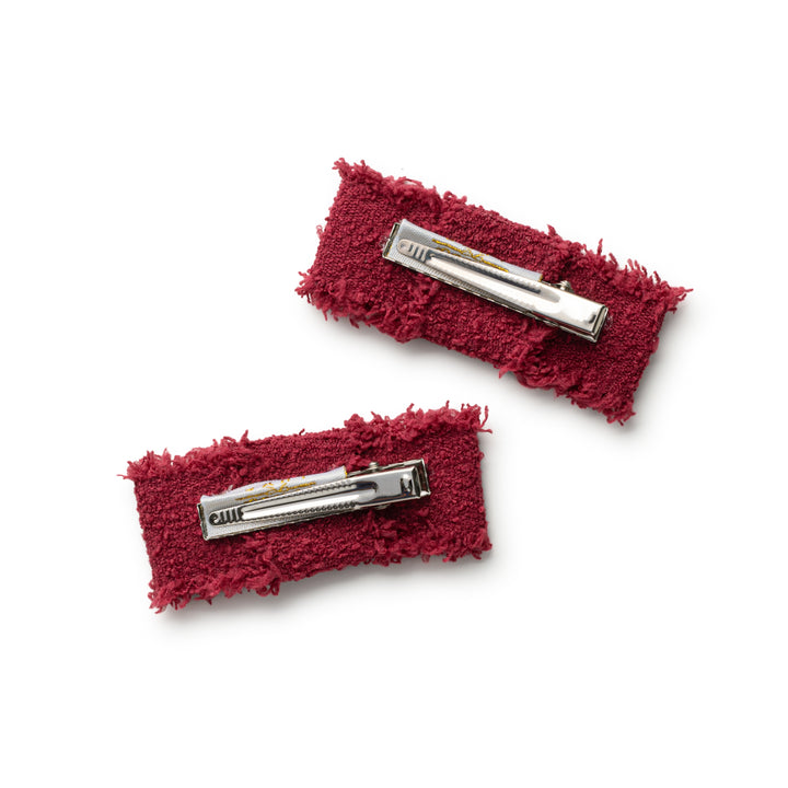 amardc006-Amara deconstructed wooled double clip set-ruby