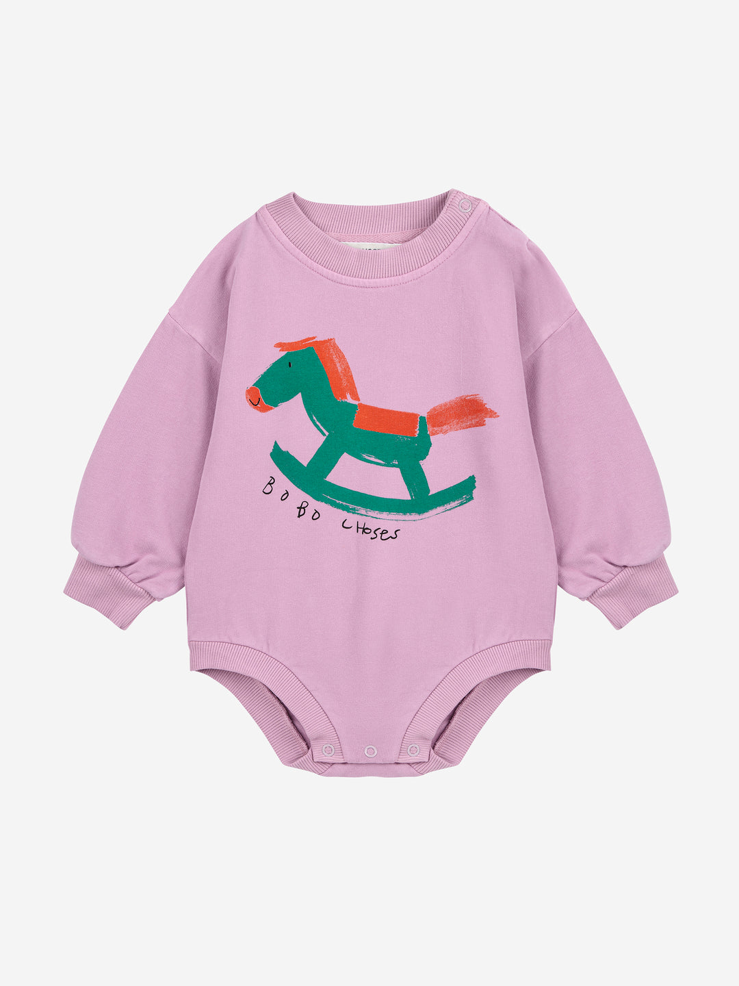 B225AB009-Rocking Horse body sweatshirt-LAVENDER
