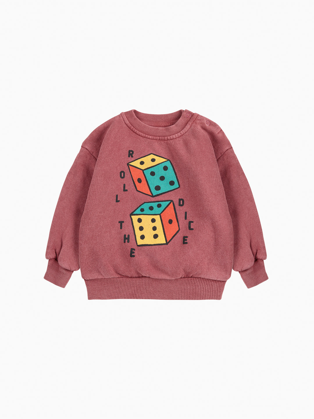 B225AB048-Roll The Dice sweatshirt-BROWN