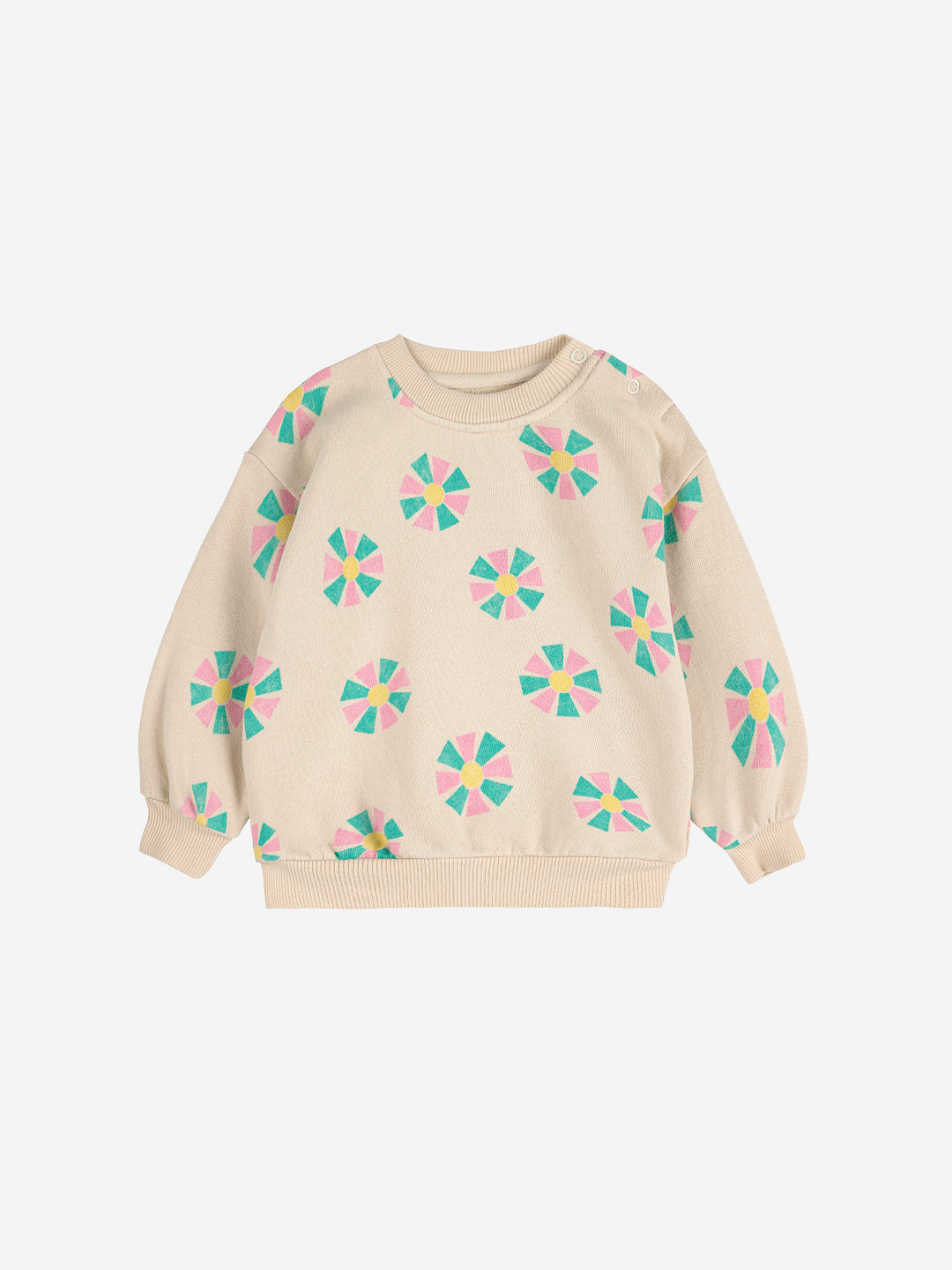 B225AB054-Kaleidoscope all over sweatshirt-WHITE
