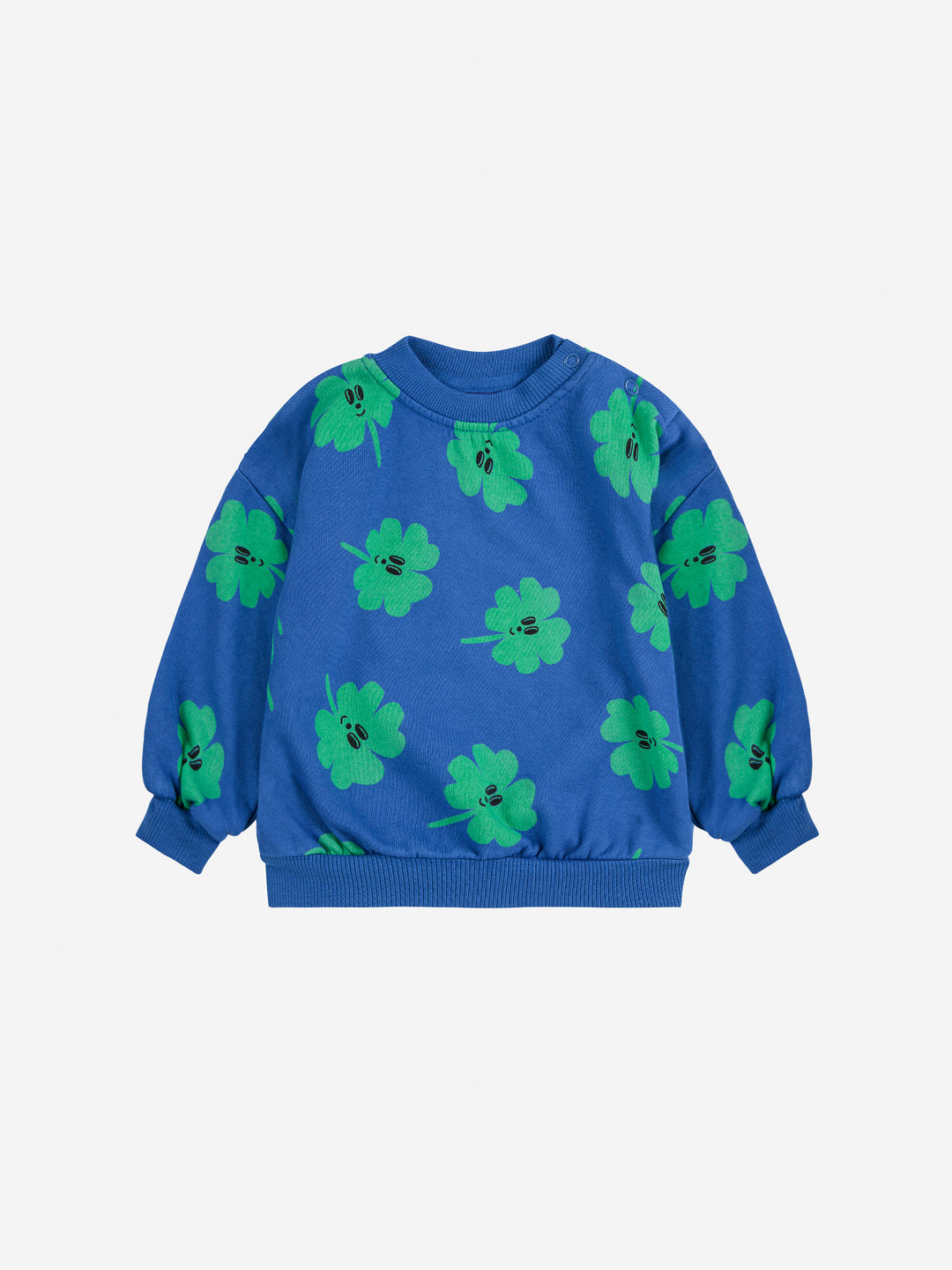 B225AB055-Lucky Clover all over sweatshirt-VIOLET