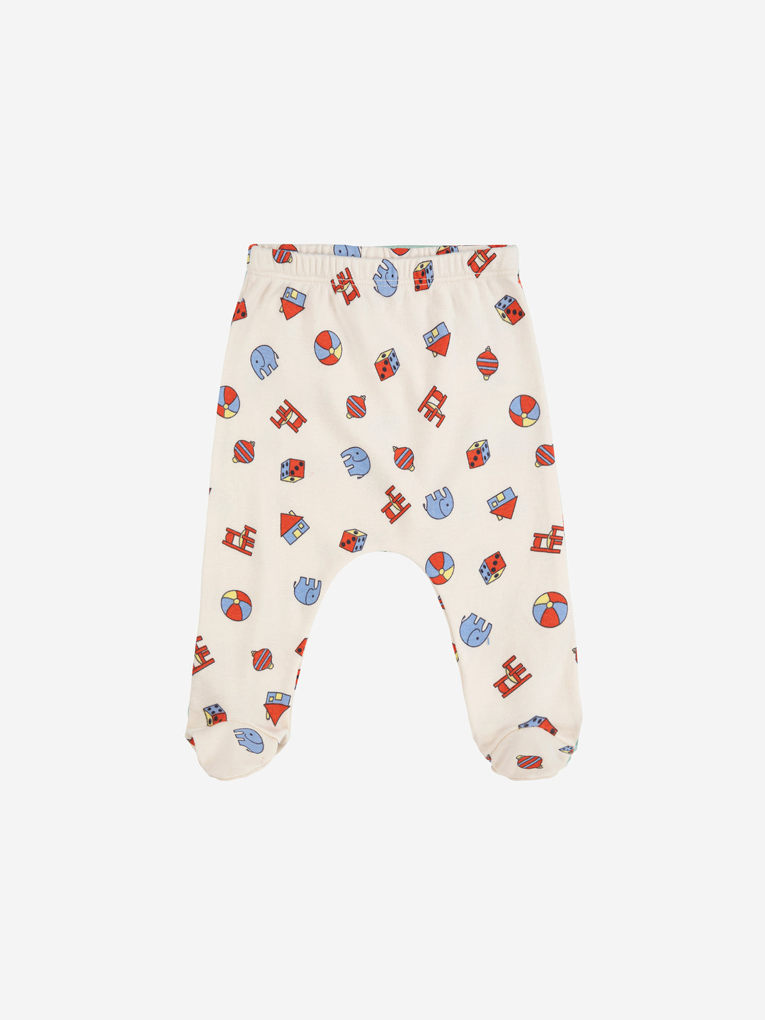 B225AB114-Toys all over footed leggings-OFFWHITE