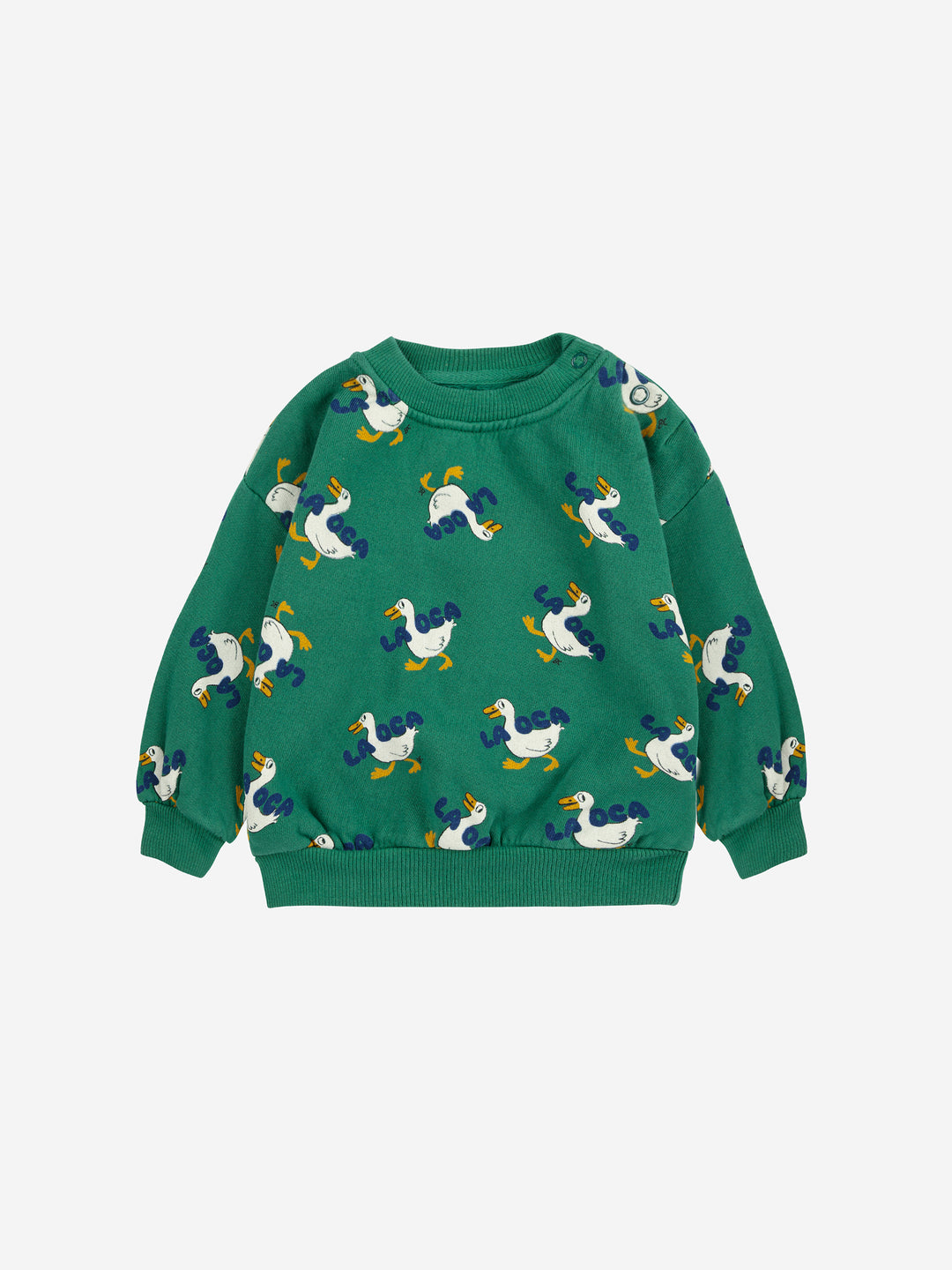 B225AB117-La oca all over sweatshirt-GREEN