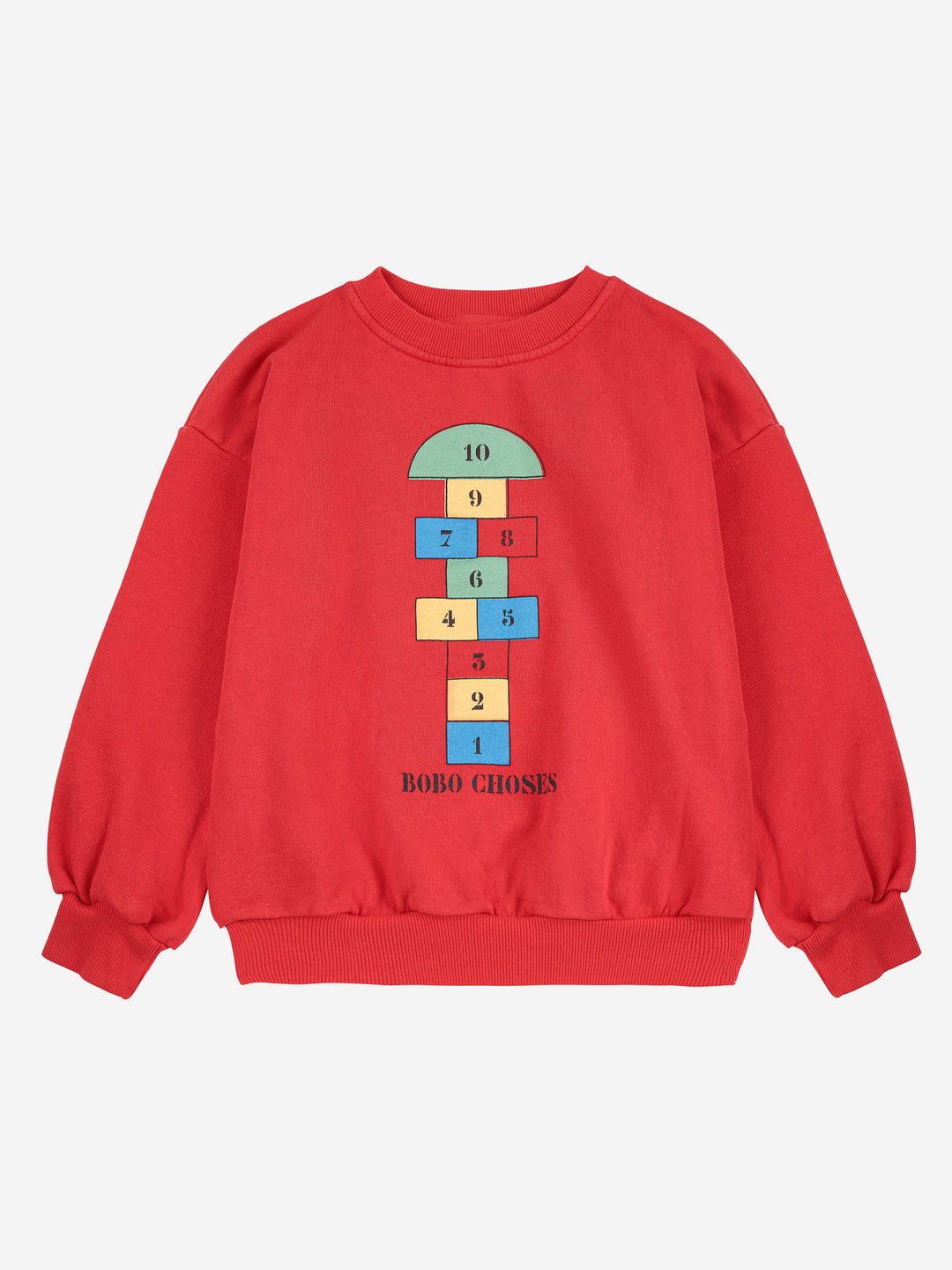 B225AC036-Hopscotch sweatshirt-RED