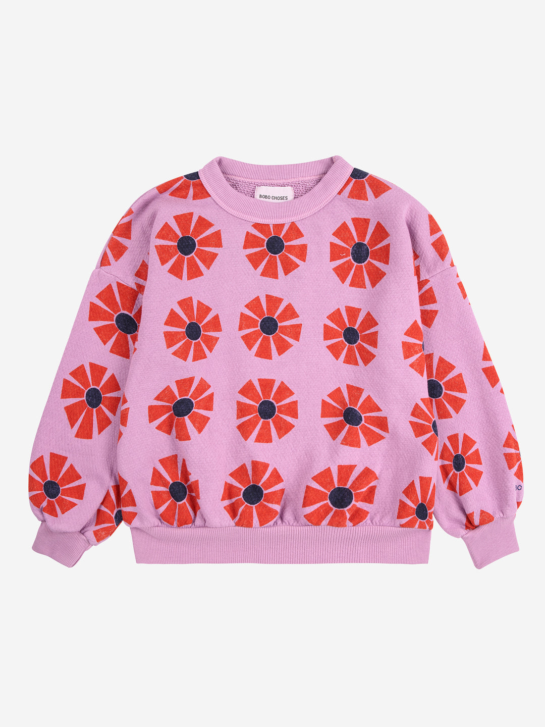 B225AC038-Kaleidoscope all over sweatshirt-PURPLE