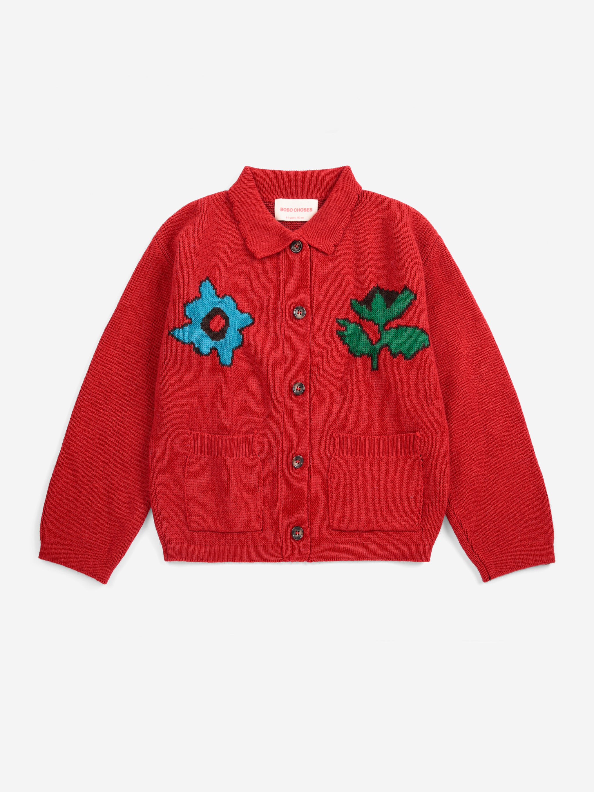 B226AC140 BLOSSOM CARDIGAN - RED – whoopikids