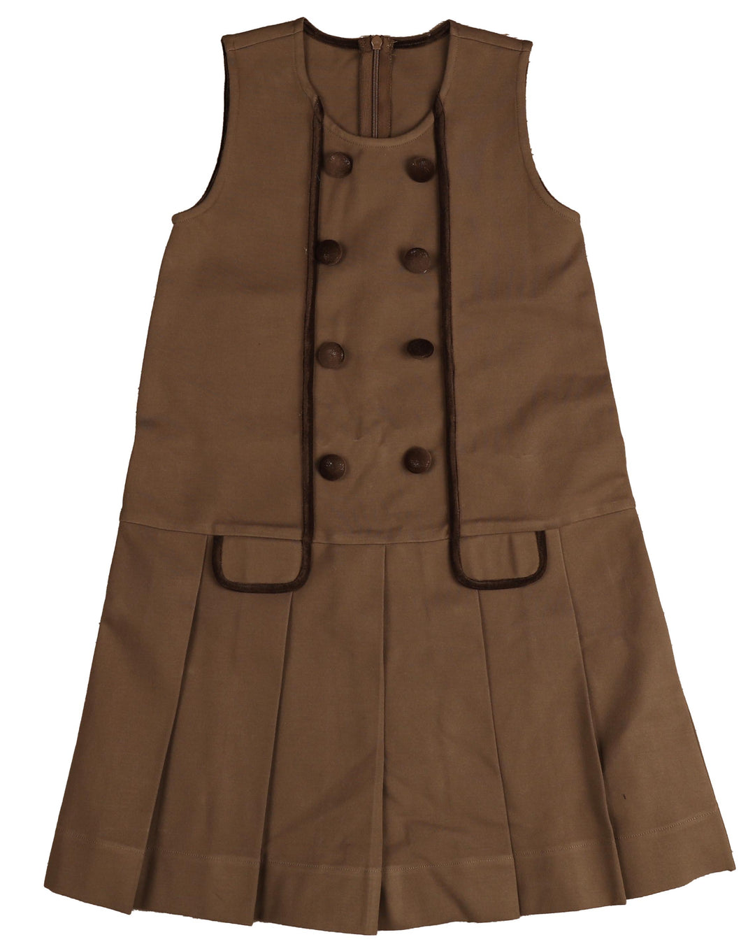 BDR618-Suba jersey dress with velvet binding-MOCHA